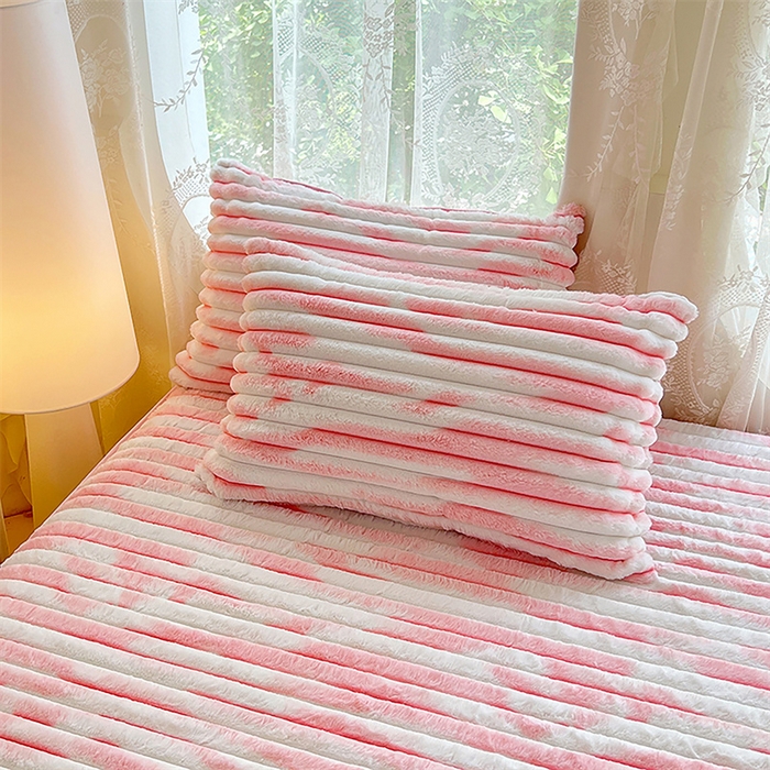 91家纺网 家纺一手货源 找家纺 （总）梦舒羽 2025新款兔毛绒床笠床垫法兰绒保护套牛奶绒席梦思法莱绒床垫套-抽条