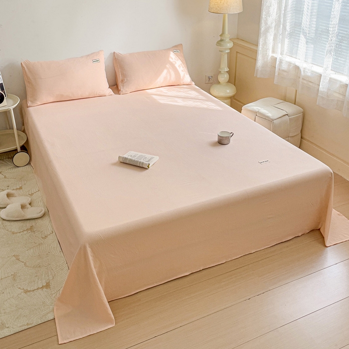 91家纺网 家纺一手货源 找家纺 （总）澜妃 2025新款云感提花双层纱单床单 