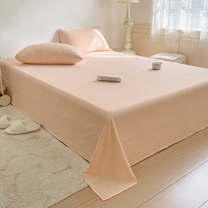 91家纺网 家纺一手货源 找家纺 （总）澜妃 2025新款云感提花双层纱单床单 