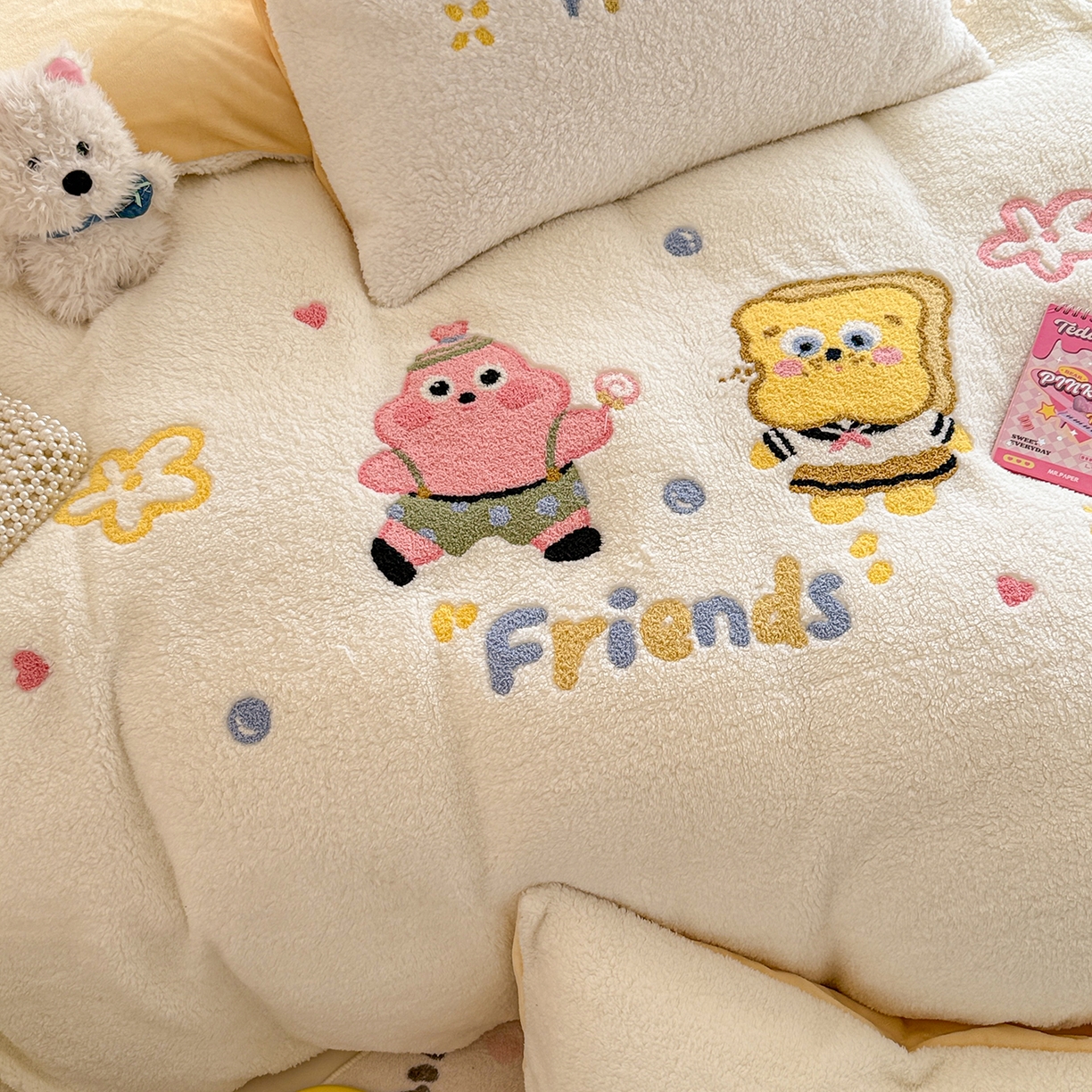 91家纺网 家纺一手货源 找家纺 （总）典曼家纺 2025新款A类羊羔绒刺绣四件套系列