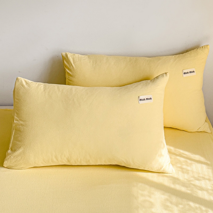 91家纺网 家纺一手货源 找家纺 澜妃 2025新款云感提花双层纱单床单  米黄泡泡