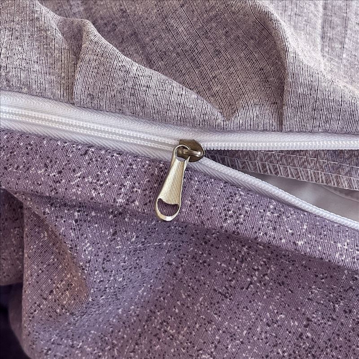 91家纺网 家纺一手货源 找家纺 丝芙妮家居（原乐视家纺） 2025新款A类原麻复合印花花边四件套 花畔呢喃