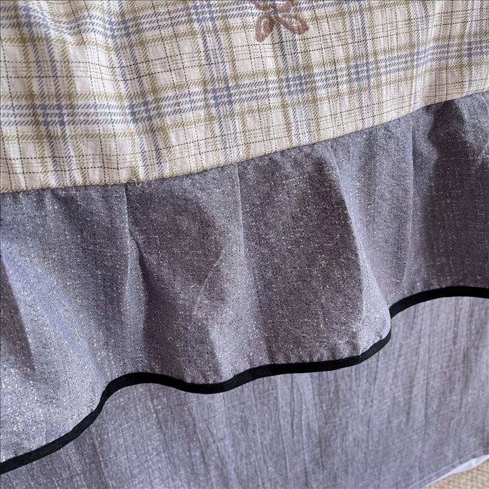 91家纺网 家纺一手货源 找家纺 丝芙妮家居（原乐视家纺） 2025新款A类原麻复合印花花边四件套 素律