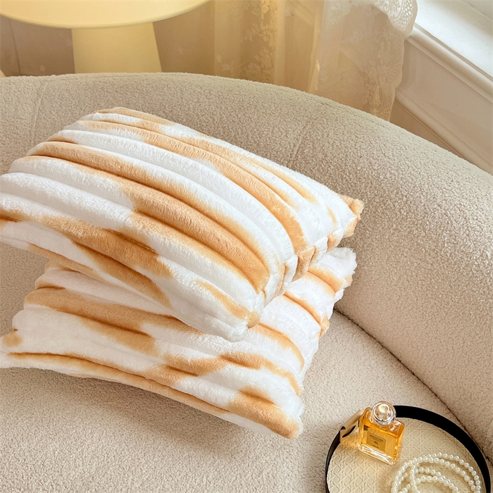 91家纺网 家纺一手货源 找家纺 （总）梦舒羽 2025新款法莱绒抱枕套法兰绒枕套宿舍枕芯套兔毛绒30x50枕头套-抽条