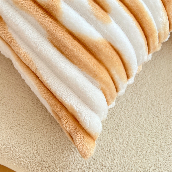 91家纺网 家纺一手货源 找家纺 （总）梦舒羽 2025新款法莱绒抱枕套法兰绒枕套宿舍枕芯套兔毛绒枕头套-抽条