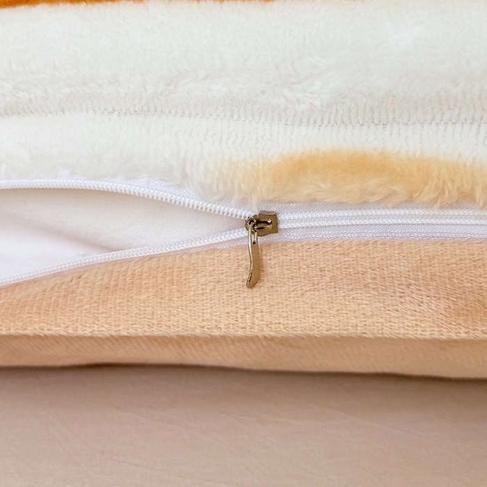 91家纺网 家纺一手货源 找家纺 梦舒羽 2025新款法莱绒双人枕套牛奶绒加长法兰绒枕芯套兔毛绒雪花绒枕头套-抽条 法莱绒抽条-梦幻奶咖