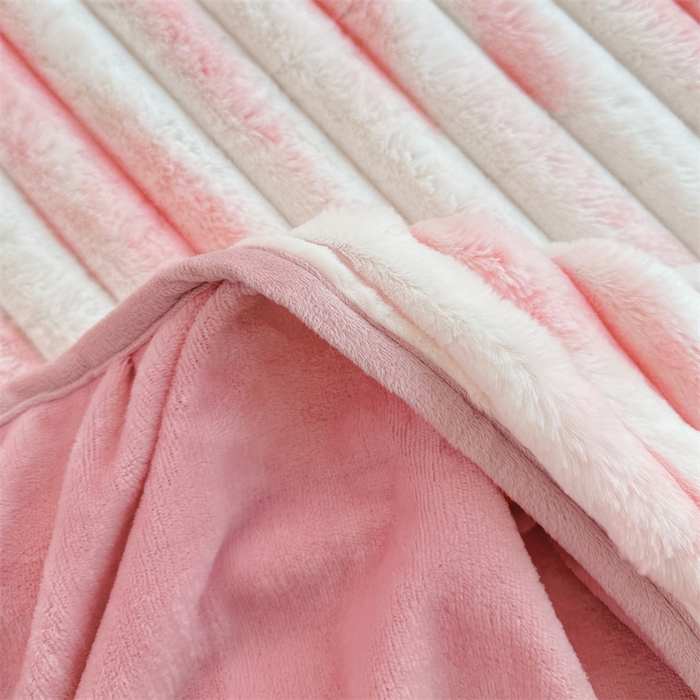 91家纺网 家纺一手货源 找家纺 圣比熊 2025新款兔毛绒床裙法兰绒床垫保护罩牛奶绒床垫法莱绒床单罩-抽条 兔毛绒抽条-梦幻樱粉