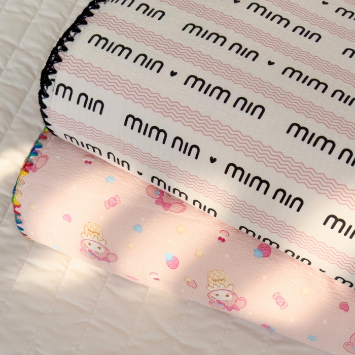 91家纺网 家纺一手货源 找家纺 澜妃 2025新款云感双层纱抗菌贝壳边夏被夏凉被空调被 组合图仅供展示