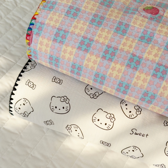 91家纺网 家纺一手货源 找家纺 澜妃 2025新款云感双层纱抗菌贝壳边夏被夏凉被空调被 组合图仅供展示