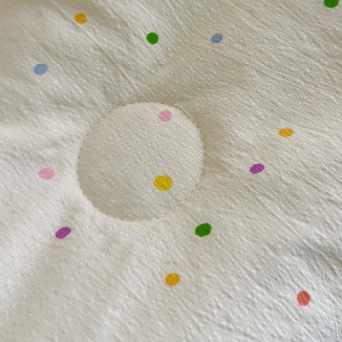 91家纺网 家纺一手货源 找家纺 澜妃 2025新款云感双层纱抗菌贝壳边夏被夏凉被空调被 贝壳边-波点世界