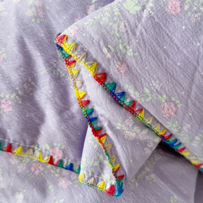 91家纺网 家纺一手货源 找家纺 澜妃 2025新款云感双层纱抗菌贝壳边夏被夏凉被空调被 贝壳边-恋如青柠香