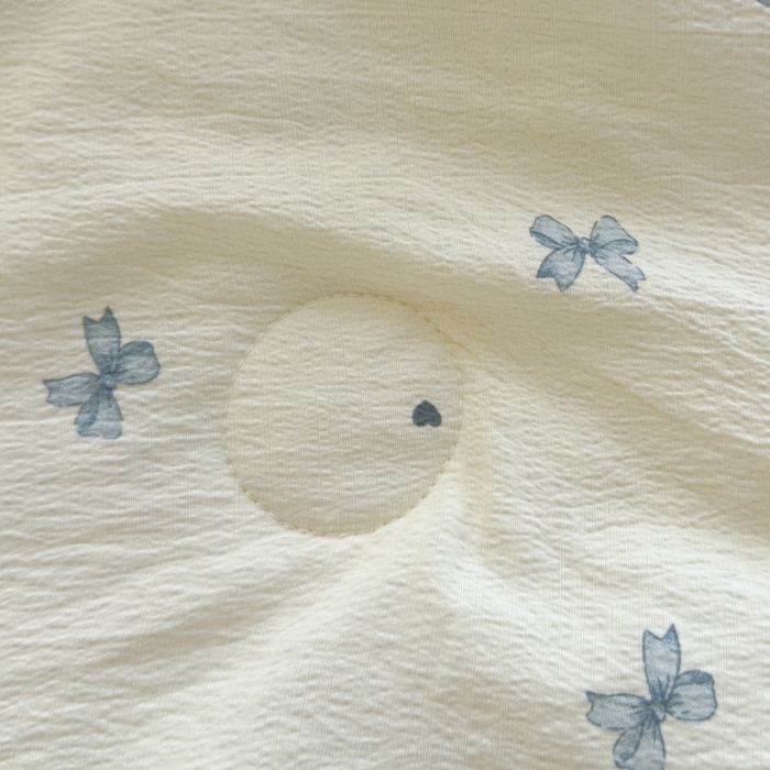 91家纺网 家纺一手货源 找家纺 澜妃 2025新款云感双层纱抗菌贝壳边夏被夏凉被空调被 贝壳边-相思蓝