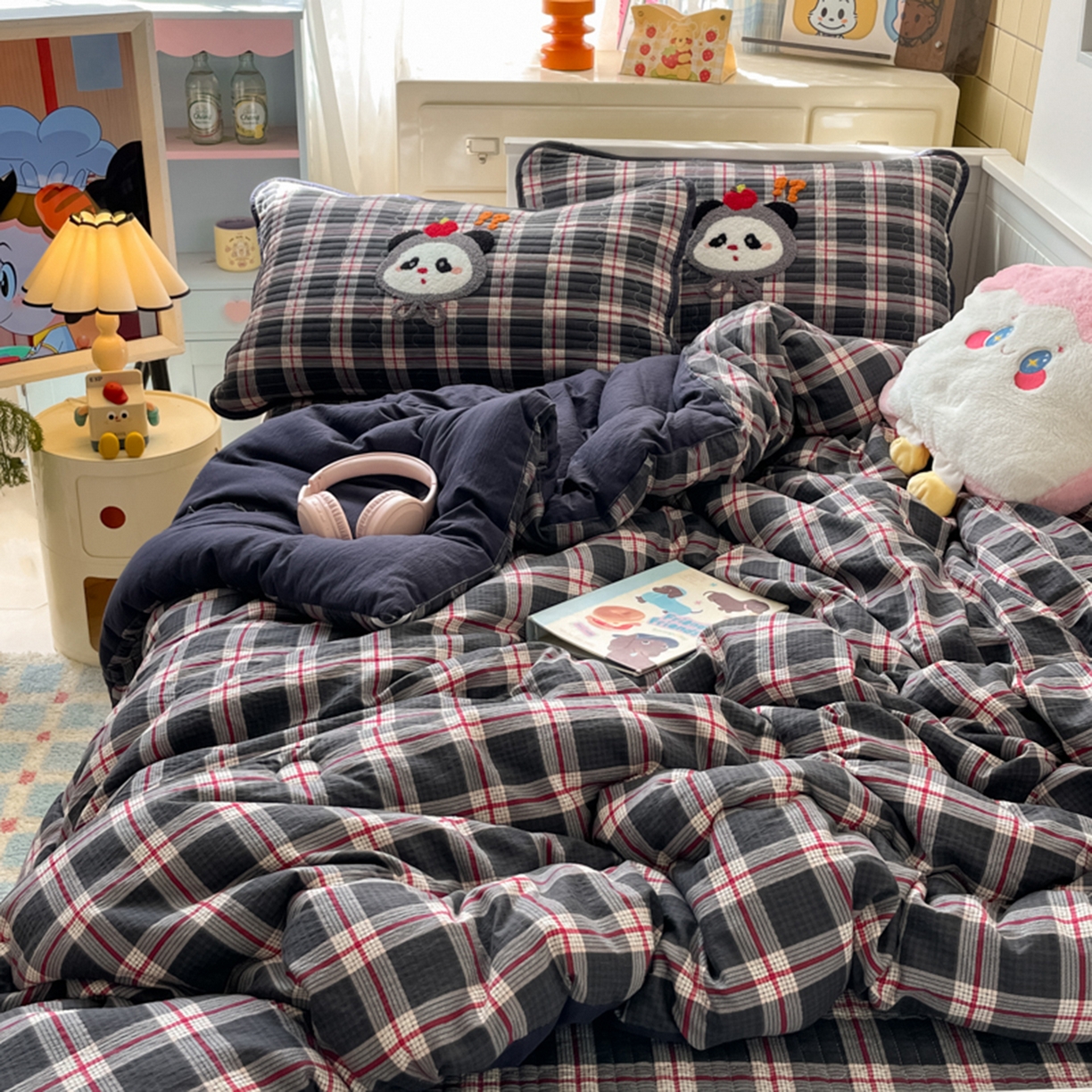 91家纺网 家纺一手货源 找家纺 （总）云玲时尚 2025新款云感懒人冬季一体被床盖四件套