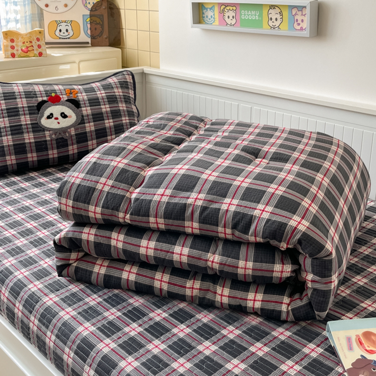 91家纺网 家纺一手货源 找家纺 （总）云玲时尚 2025新款云感懒人冬季一体被床盖四件套