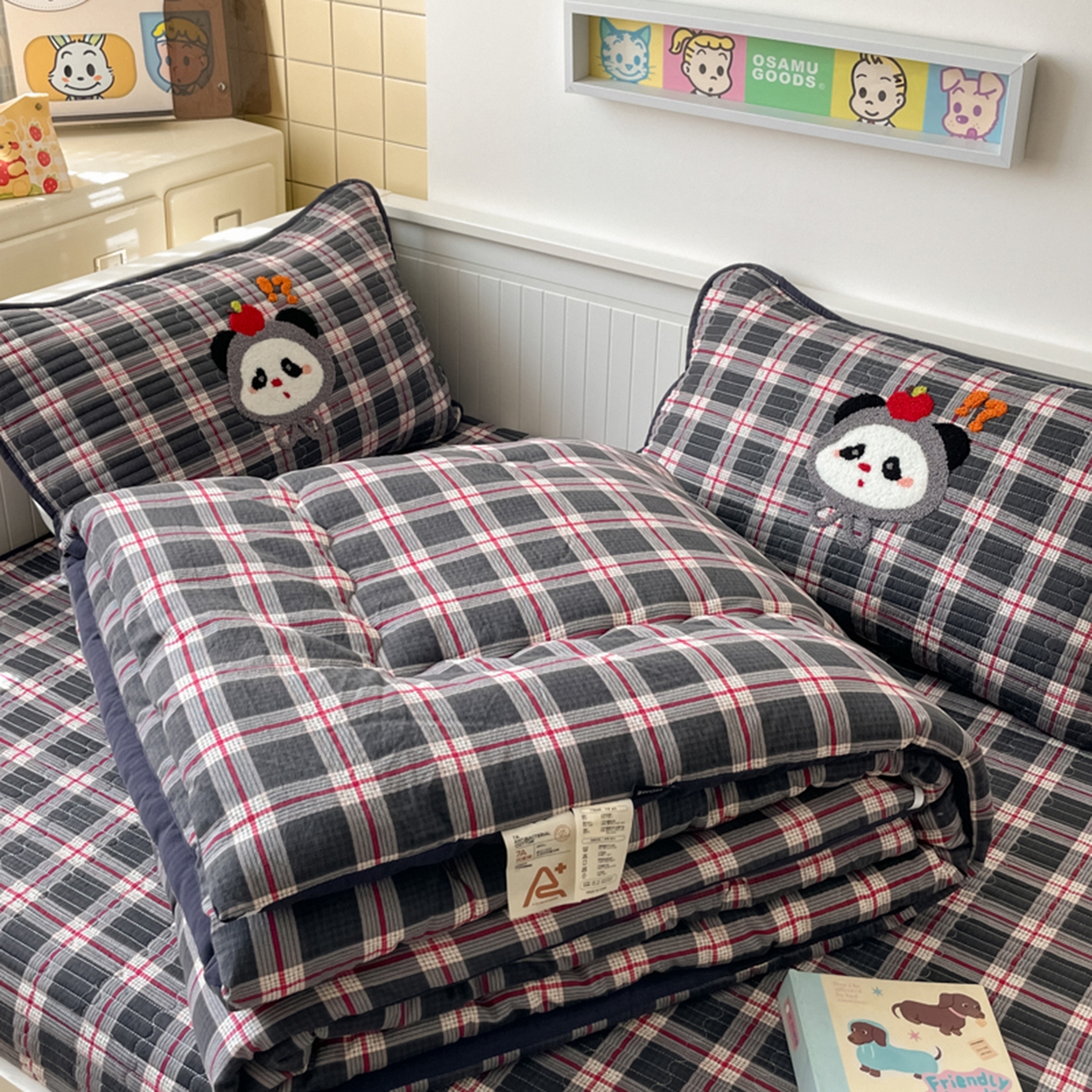 91家纺网 家纺一手货源 找家纺 （总）云玲时尚 2025新款云感懒人冬季一体被床盖四件套