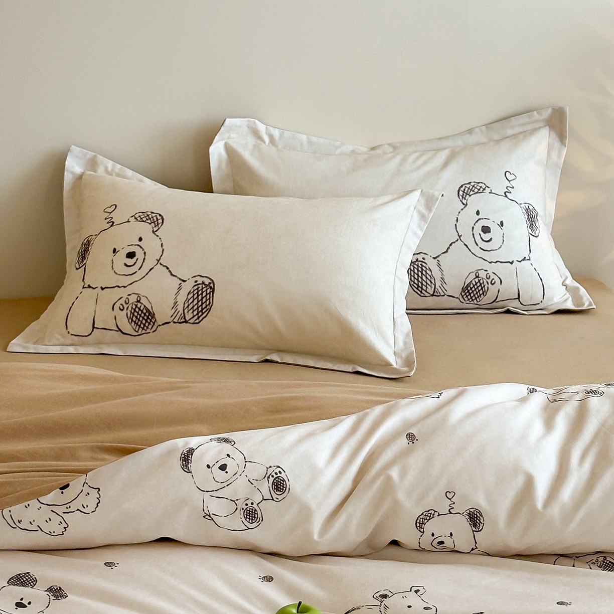 91家纺网 家纺一手货源 找家纺 （总）时年家纺 2025新款全棉磨毛大版卡通印花系列套件