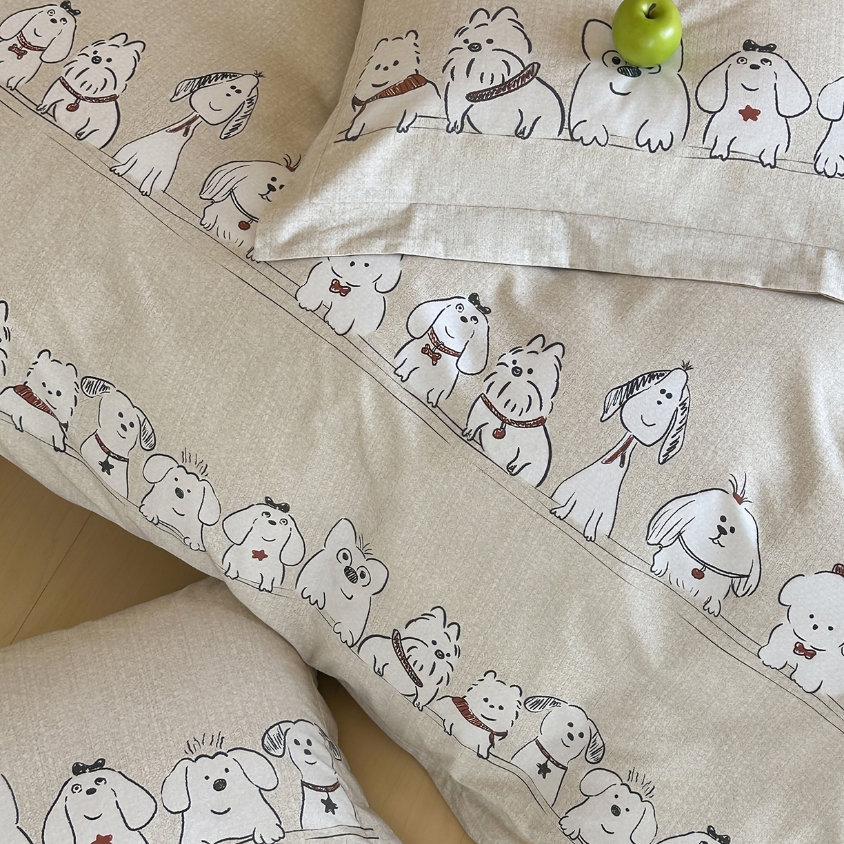 91家纺网 家纺一手货源 找家纺 时年家纺 2025新款全棉磨毛大版卡通印花系列套件 小奥汀