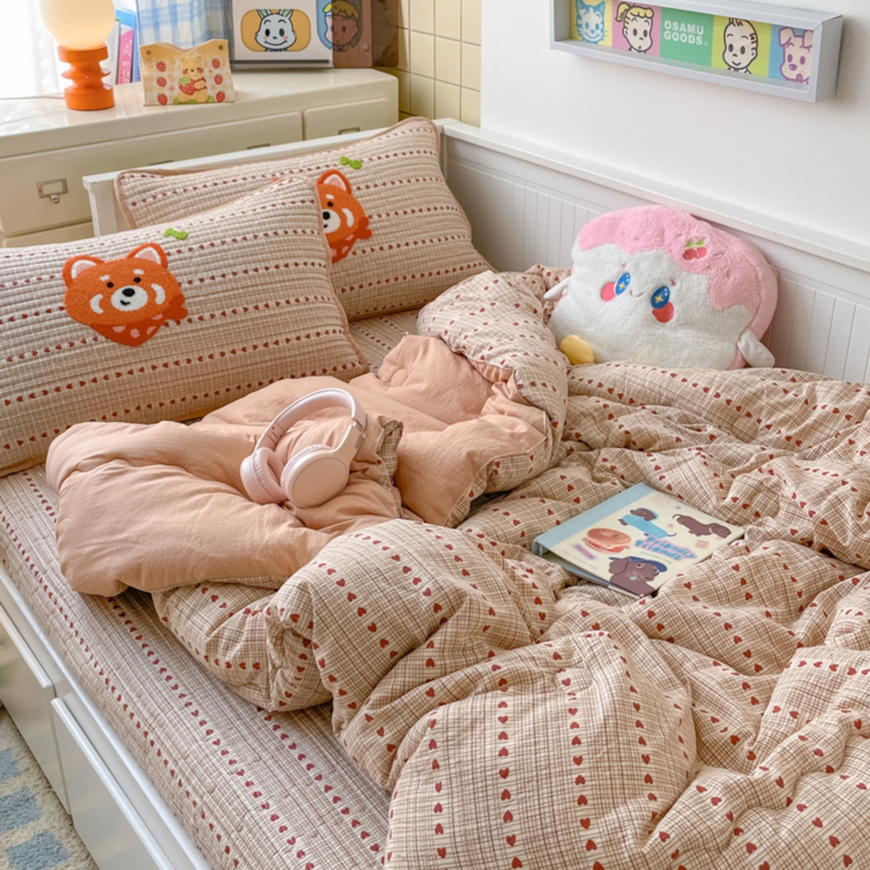 云玲时尚 2025新款云感毛巾绣懒人冬季一体春秋冬被子被芯 美美狐