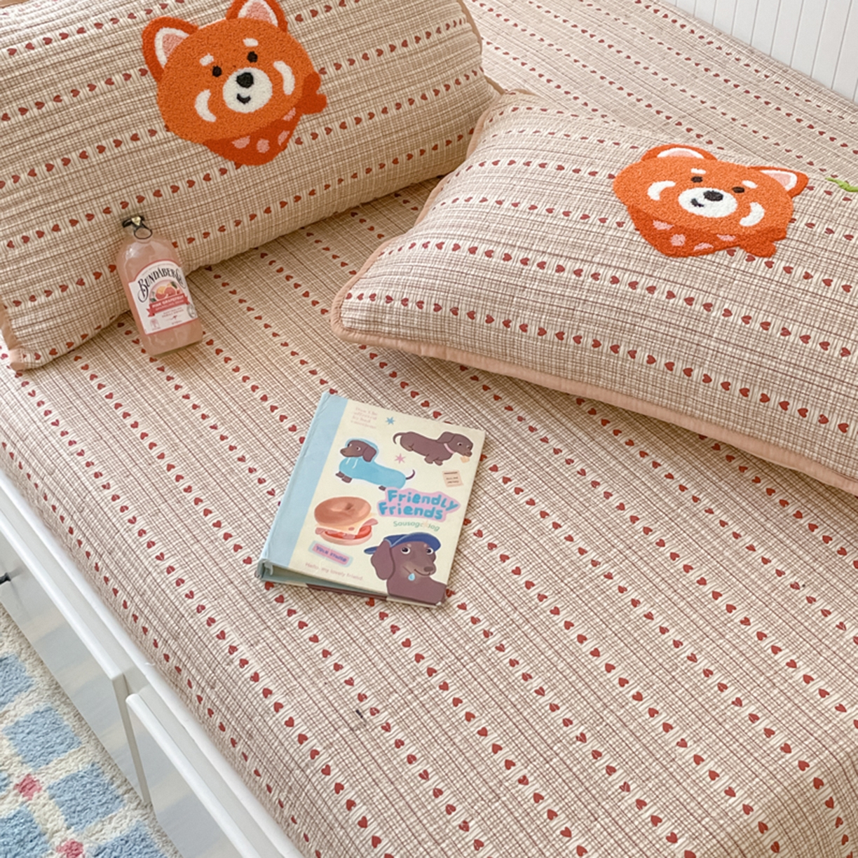 91家纺网 家纺一手货源 找家纺 云玲时尚 2025新款云感毛巾绣懒人冬季一体春秋冬被子被芯 美美狐