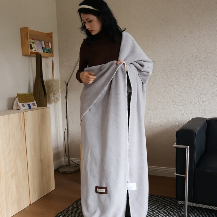 91家纺网 家纺一手货源 找家纺 法芙娜家纺 2025新款简约纯色仿羊绒毯【1m券后价格不得低于88元 1.5m券后价格不得低于148元 2m券后价格不得低于168元】 山青灰