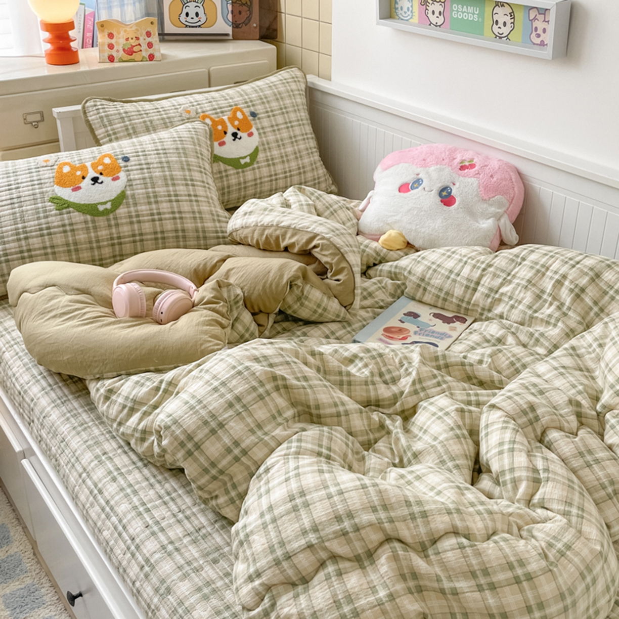 云玲时尚 2025新款云感毛巾绣懒人冬季一体春秋冬被子被芯 幸运狗