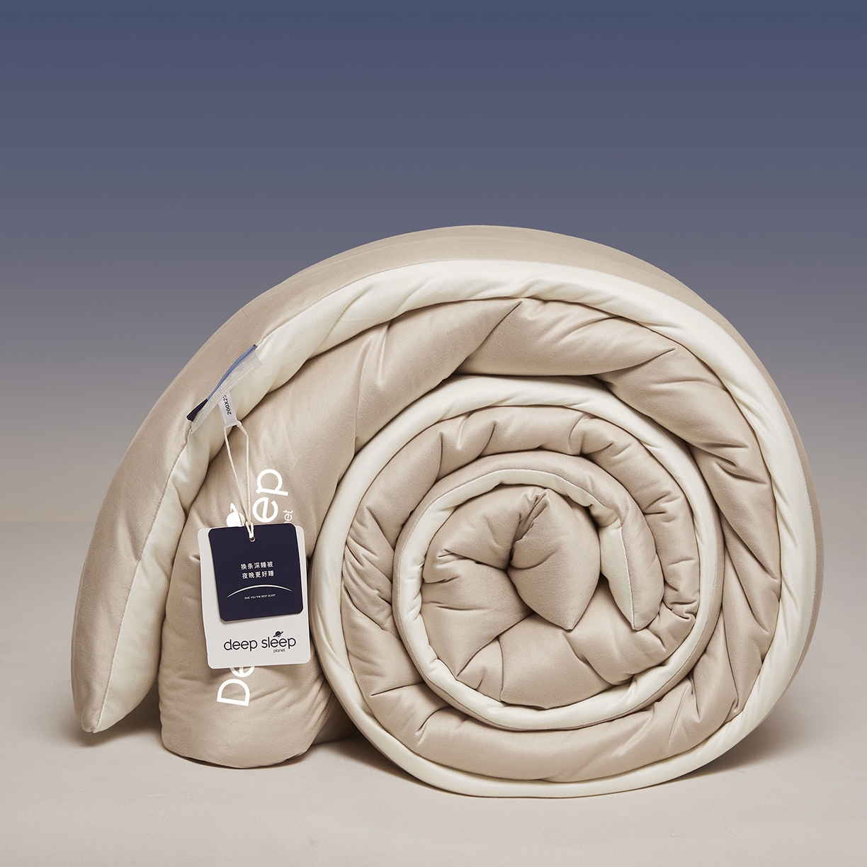 91家纺网 家纺一手货源 找家纺 云玲时尚 2025新款深睡星球针织棉控温被pro被子被芯 杏仁咖