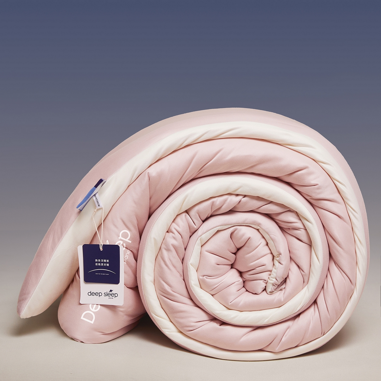 91家纺网 家纺一手货源 找家纺 云玲时尚 2025新款深睡星球针织棉控温被pro被子被芯 菊雾粉