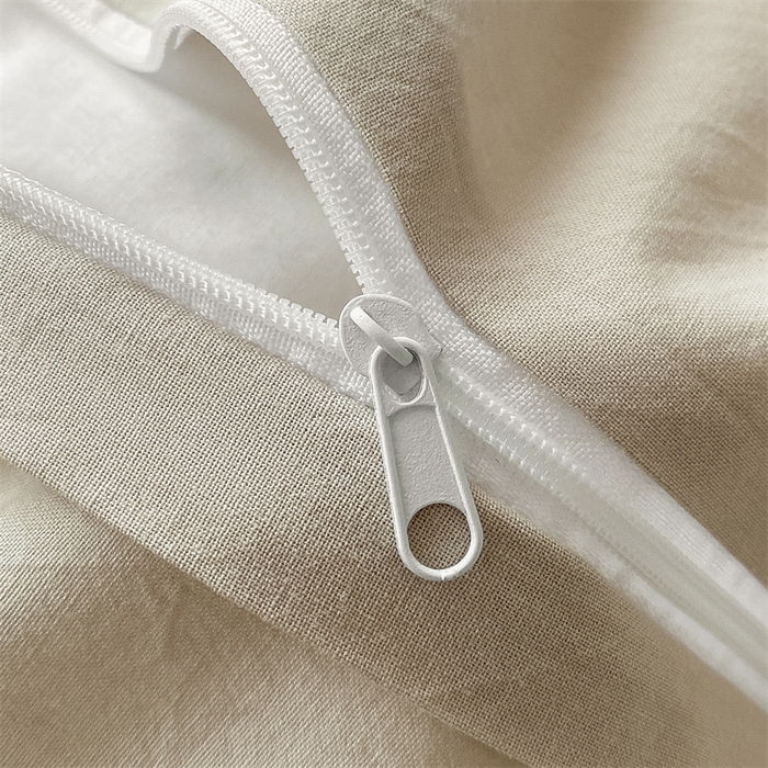 91家纺网 家纺一手货源 找家纺 （总）澜妃 2025新款13372纯色双拼全棉纯棉四件套