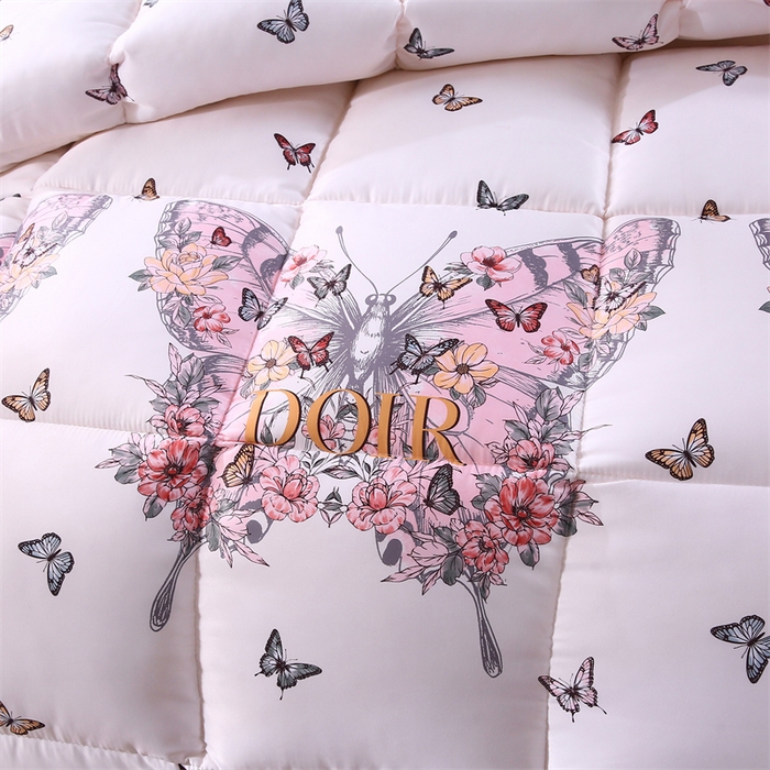 91家纺网 家纺一手货源 找家纺 （总）好老表被业 2025新款印花羽丝绒冬被春秋被子蓄能发热暖绒棉太空被芯单双人加厚