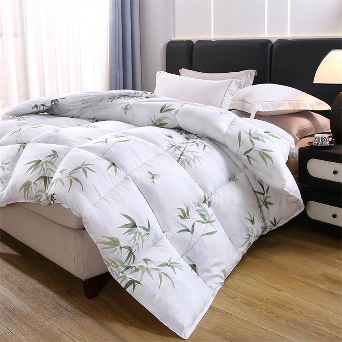 91家纺网 家纺一手货源 找家纺 （总）好老表被业 2025新款印花羽丝绒冬被春秋被子蓄能发热暖绒棉太空被芯单双人加厚