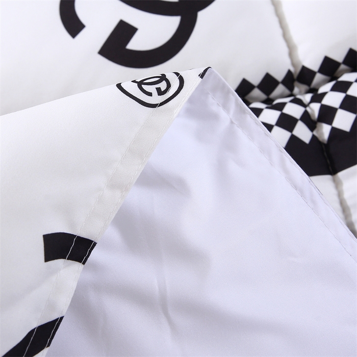 91家纺网 家纺一手货源 找家纺 好老表被业 2025新款印花羽丝绒冬被被子被芯 轻奢白