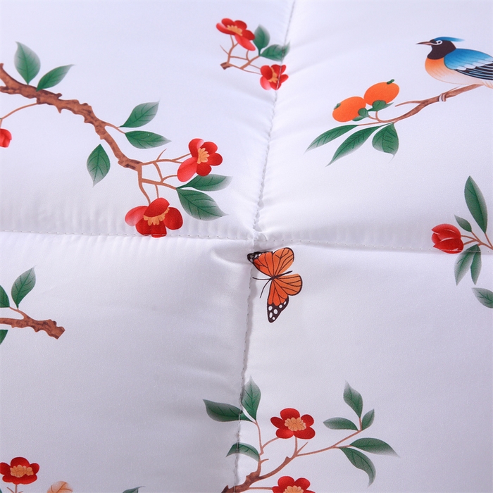 91家纺网 家纺一手货源 找家纺 好老表被业 2025新款印花羽丝绒冬被被子被芯 雀语硕果