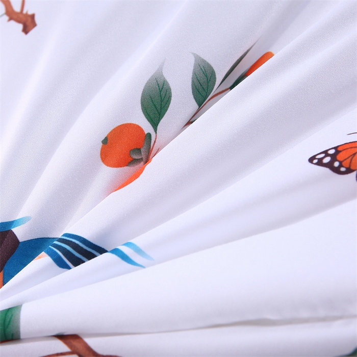 91家纺网 家纺一手货源 找家纺 好老表被业 2025新款印花羽丝绒冬被被子被芯 雀语硕果