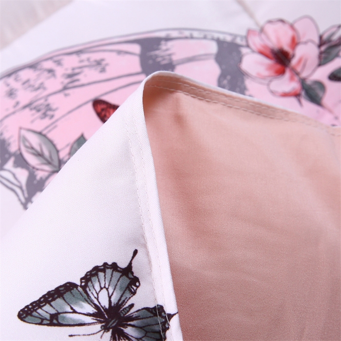 91家纺网 家纺一手货源 找家纺 好老表被业 2025新款印花羽丝绒冬被被子被芯 暖彩蝶居