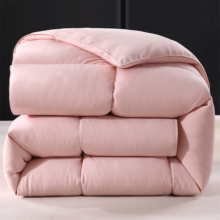 91家纺网 家纺一手货源 找家纺 好老表被业 2025新款印花羽丝绒冬被被子被芯 温润玉色