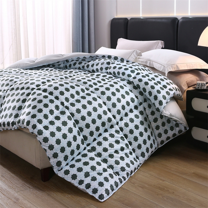 91家纺网 家纺一手货源 找家纺 （总）好老表被业 2025新款印花羽丝绒冬被春秋被子蓄能发热暖绒棉太空被芯单双人加厚