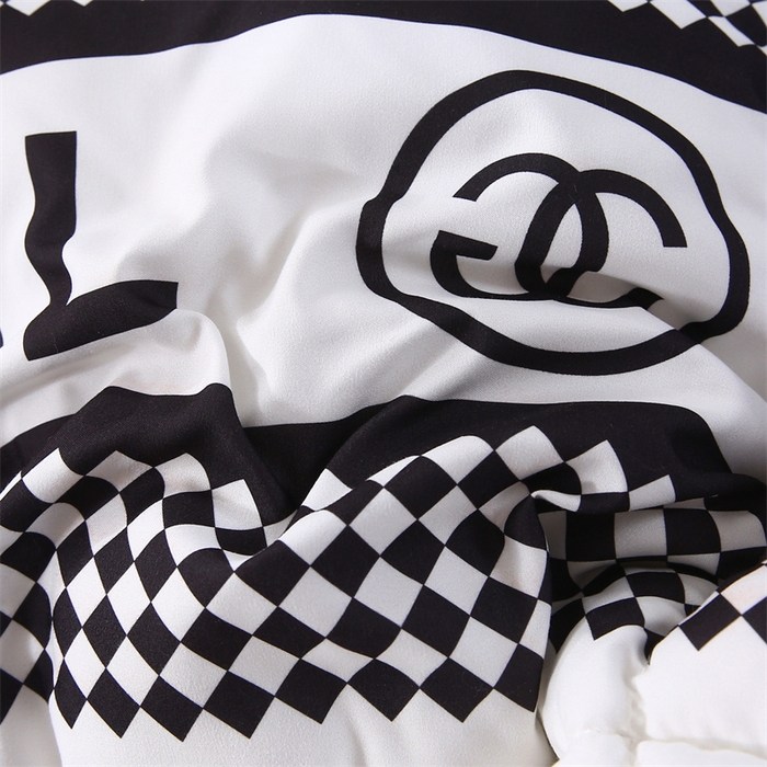 91家纺网 家纺一手货源 找家纺 好老表被业 2025新款印花羽丝绒冬被被子被芯 轻奢白