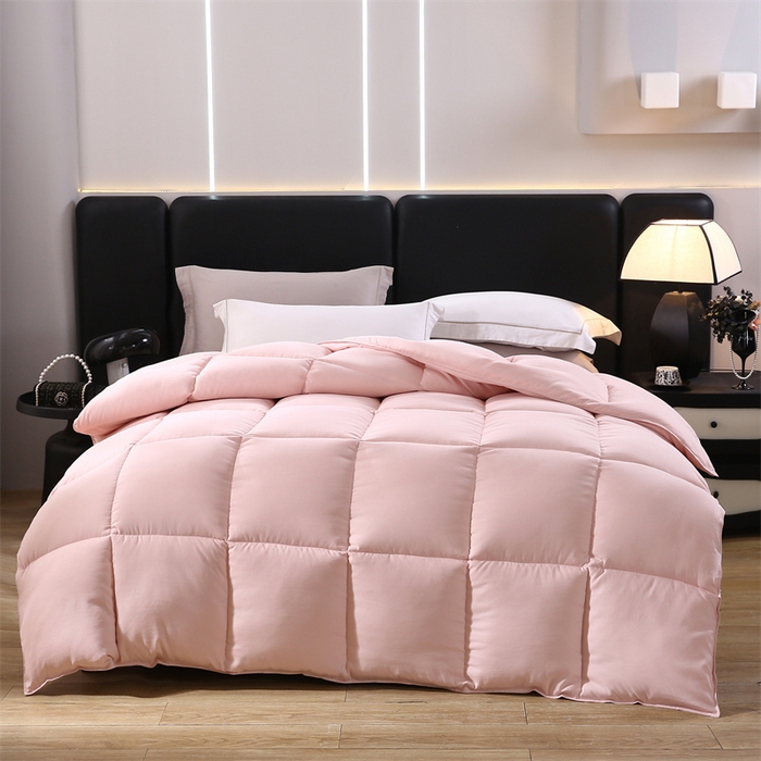 91家纺网 家纺一手货源 找家纺 好老表被业 2025新款印花羽丝绒冬被被子被芯 温润玉色