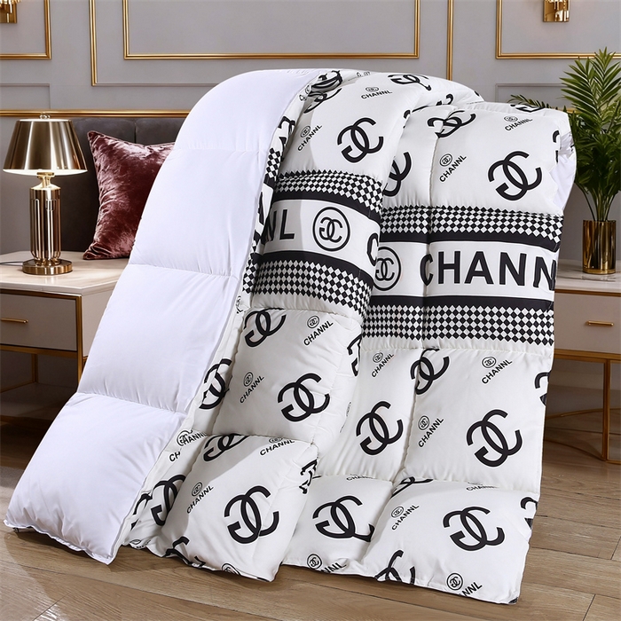 91家纺网 家纺一手货源 找家纺 好老表被业 2025新款印花羽丝绒冬被被子被芯 轻奢白