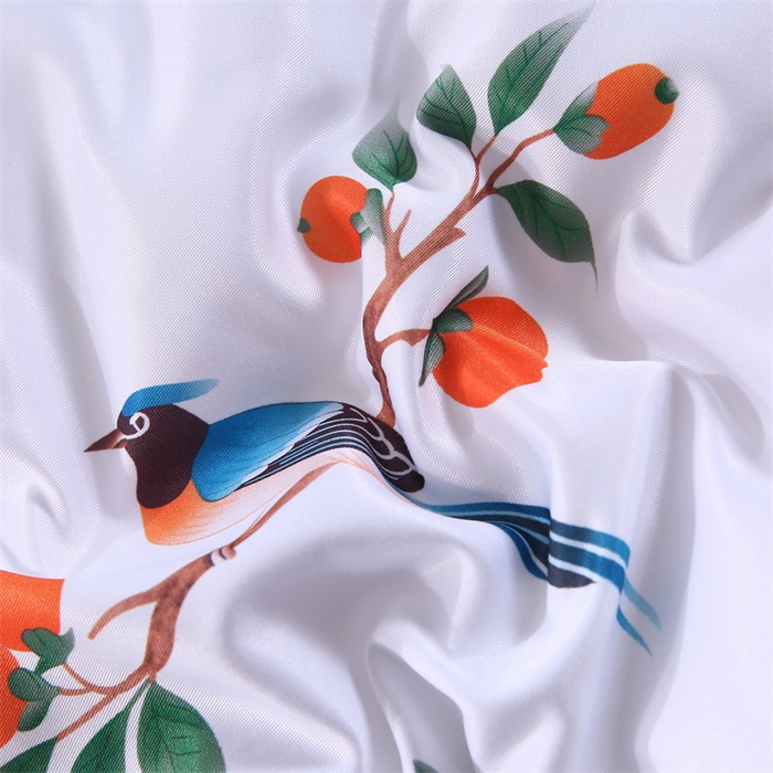 91家纺网 家纺一手货源 找家纺 好老表被业 2025新款印花羽丝绒冬被被子被芯 雀语硕果