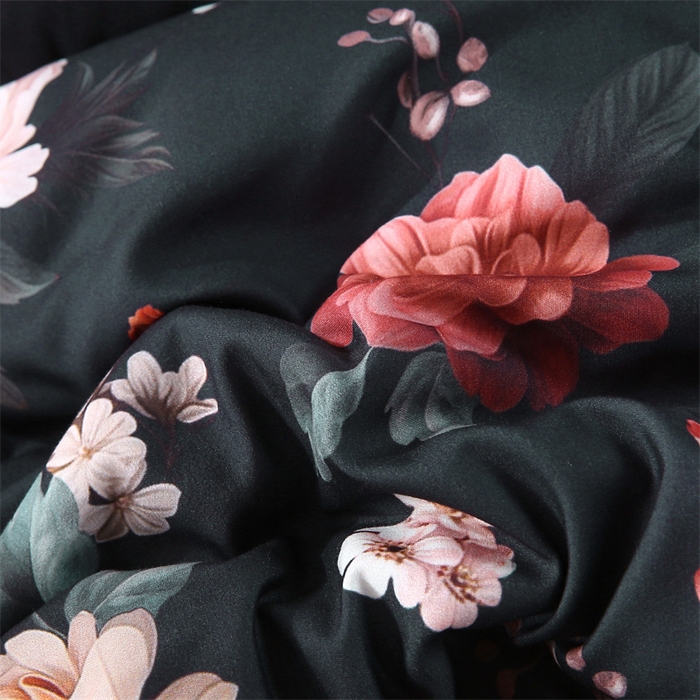 91家纺网 家纺一手货源 找家纺 好老表被业 2025新款印花羽丝绒冬被被子被芯 暗夜繁花