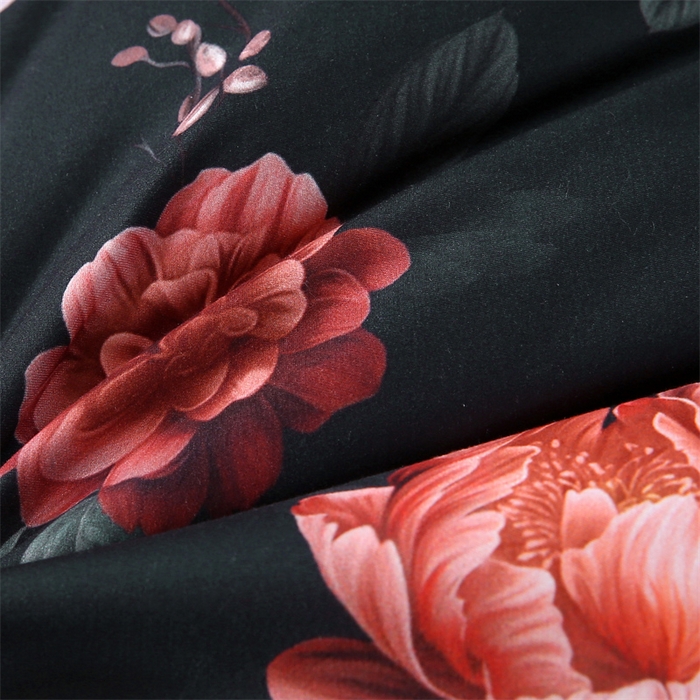 91家纺网 家纺一手货源 找家纺 好老表被业 2025新款印花羽丝绒冬被被子被芯 暗夜繁花