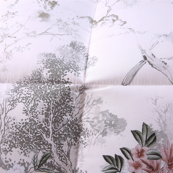 91家纺网 家纺一手货源 找家纺 好老表被业 2025新款印花羽丝绒冬被被子被芯 枝漾花庭