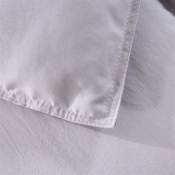 91家纺网 家纺一手货源 找家纺 好老表被业 2025新款印花羽丝绒冬被被子被芯 白银灰色