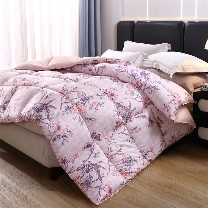 好老表被业 2025新款印花羽丝绒冬被被子被芯 雅韵枝头