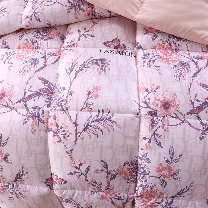 91家纺网 家纺一手货源 找家纺 好老表被业 2025新款印花羽丝绒冬被被子被芯 雅韵枝头