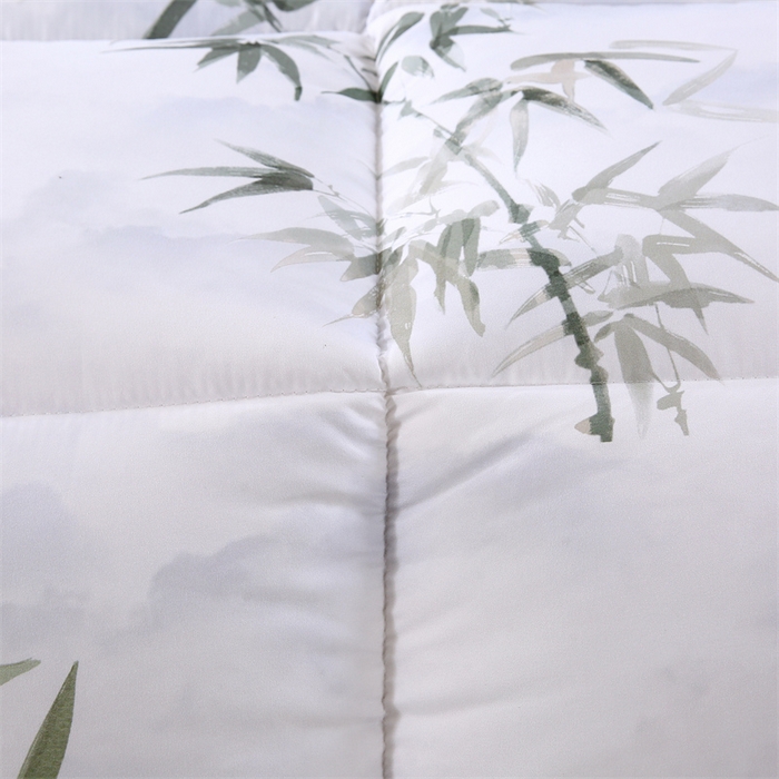 91家纺网 家纺一手货源 找家纺 好老表被业 2025新款印花羽丝绒冬被被子被芯 竹韵悠然