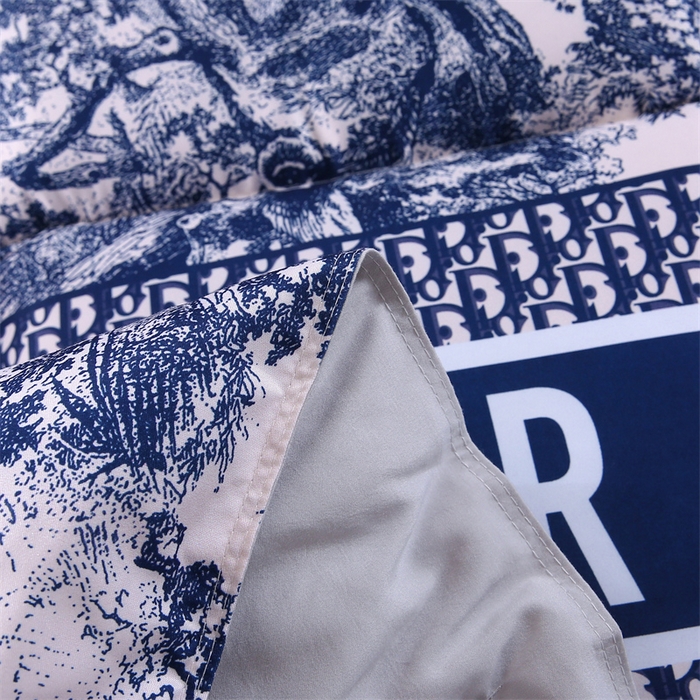 91家纺网 家纺一手货源 找家纺 好老表被业 2025新款印花羽丝绒冬被被子被芯 墨蓝丛林