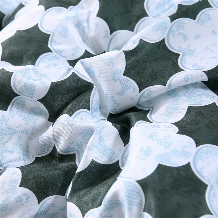 91家纺网 家纺一手货源 找家纺 好老表被业 2025新款印花羽丝绒冬被被子被芯 四叶星韵