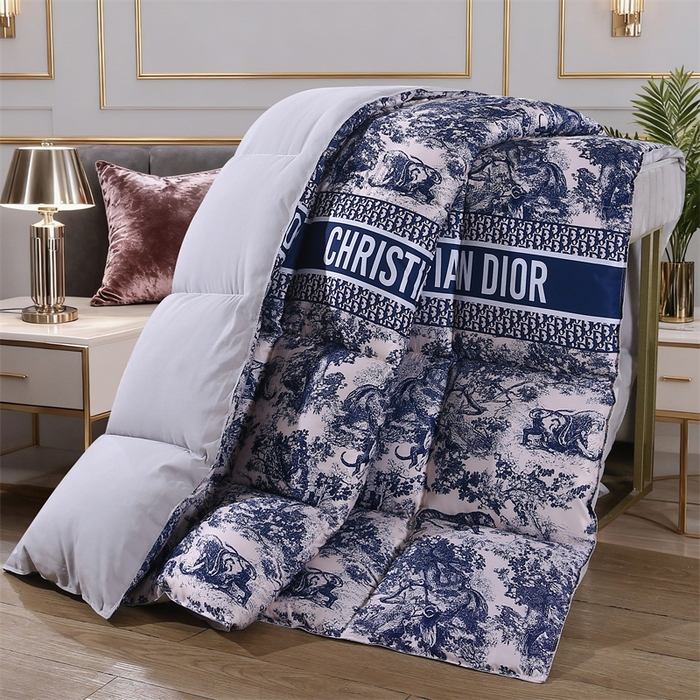 91家纺网 家纺一手货源 找家纺 好老表被业 2025新款印花羽丝绒冬被被子被芯 墨蓝丛林